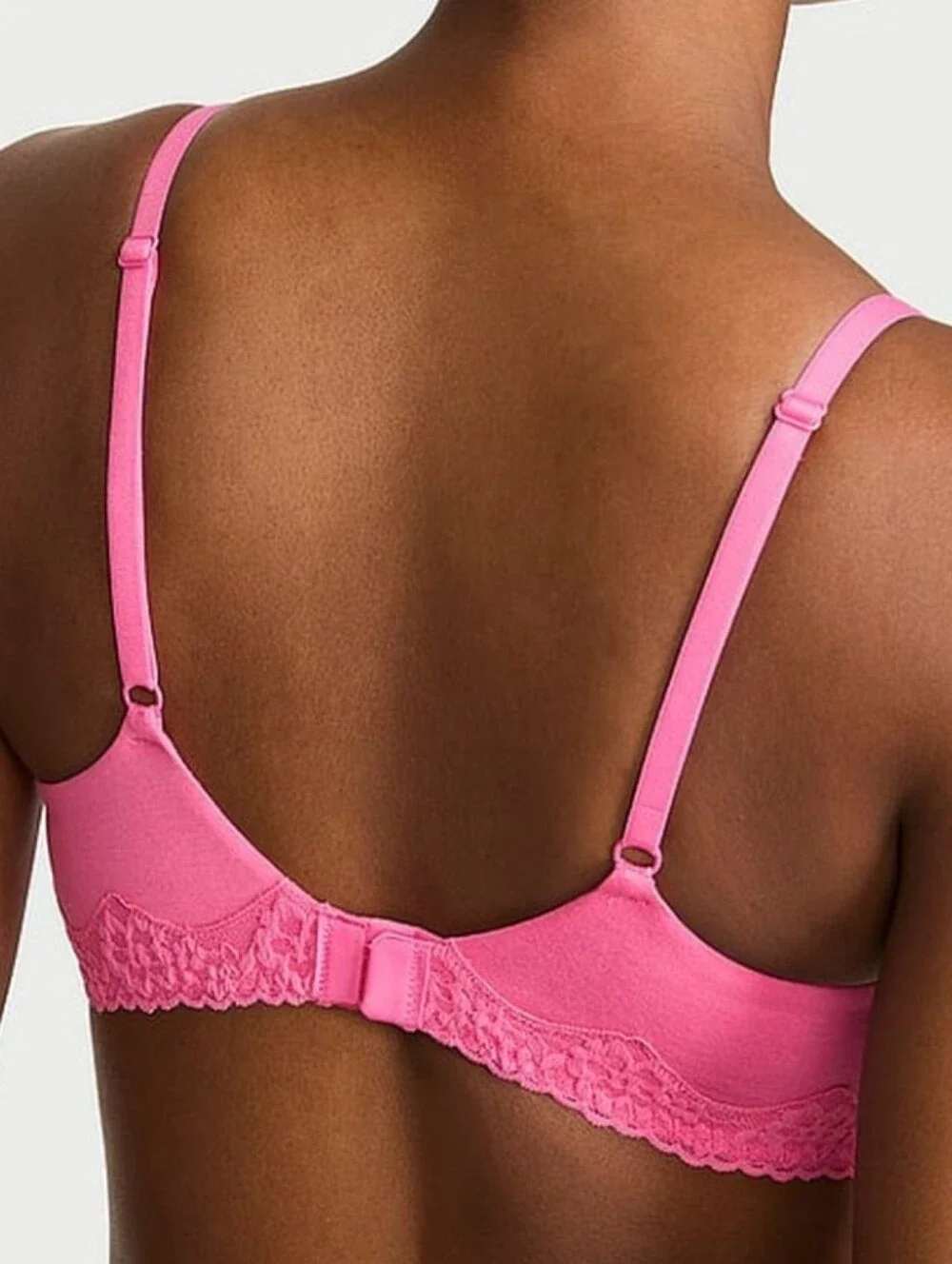 VS The T-Shirt Cotton Lace-Trim Lightly Lined Balconette Bra Sz 36B NWT - Picture 2 of 6